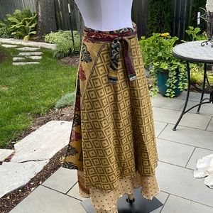 Boho Wrap  reversible skirt